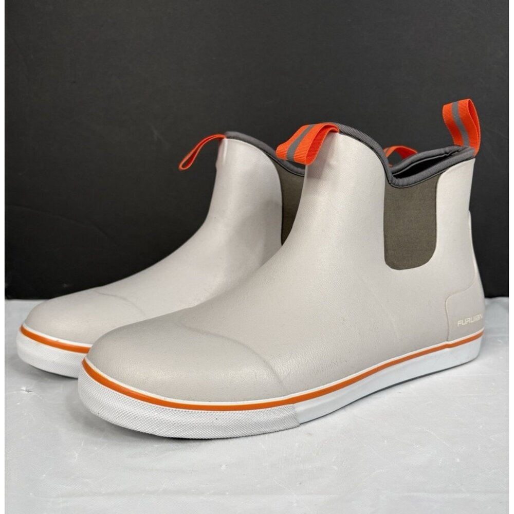 Furuian Mens Deck Fishing Waterproof Slip On Neoprene Ankle Boots Size 11 New